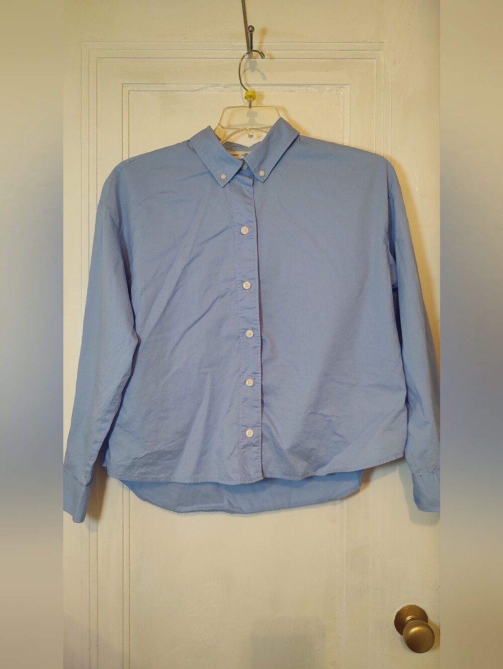 Old Navy Women's Size M The Boyfriend Shirt Button Up